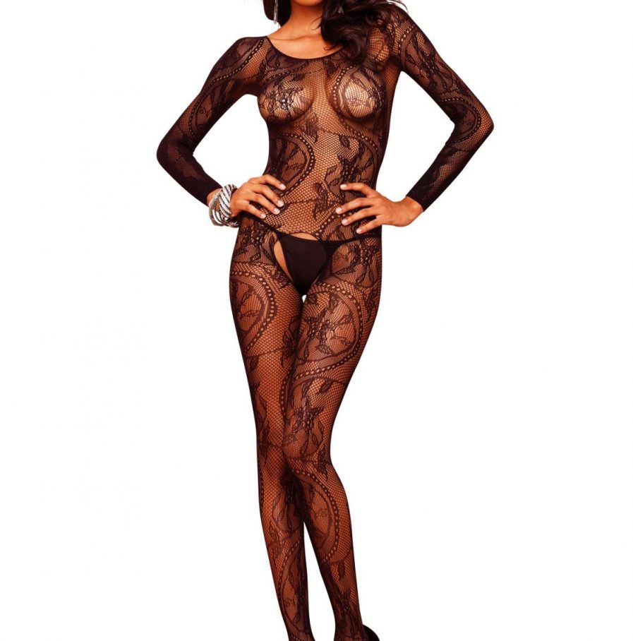 Swirl Lace Bodystocking