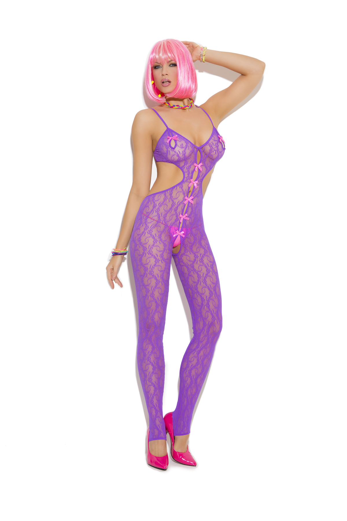 Lace Footless Bodystocking