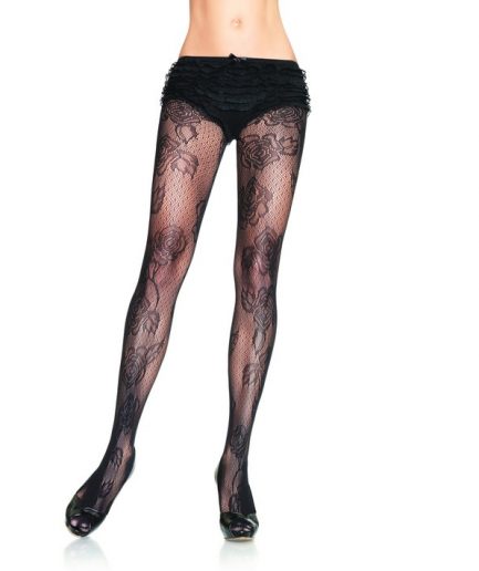 Lace Rose Tights